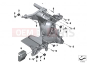 BMW Motorrad BMW 2018 K models 6-cylinder K 1600 Bagger (0F51, 0F53) Front panel carrier