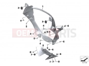 BMW Motorrad BMW 2018 K models 6-cylinder K 1600 Bagger (0F51, 0F53) Air ducts to radiator