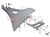 BMW Motorrad BMW 2018 K models 6-cylinder K 1600 Bagger (0F51, 0F53) Grill cover