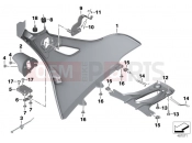 BMW Motorrad BMW 2018 K models 6-cylinder K 1600 Bagger (0F51, 0F53) Grill cover, auxiliary driving lights
