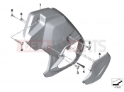 BMW Motorrad BMW 2018 K models 6-cylinder K 1600 Bagger (0F51, 0F53) Transmission cover, left