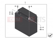 BMW Motorrad BMW 2018 K models 6-cylinder K 1600 Bagger (0F51, 0F53) Battery AGM