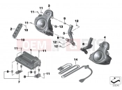 BMW Motorrad BMW 2018 K models 6-cylinder K 1600 Bagger (0F51, 0F53) Audio system
