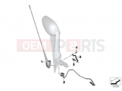 BMW Motorrad BMW 2018 K models 6-cylinder K 1600 Bagger (0F51, 0F53) Antenna audio system