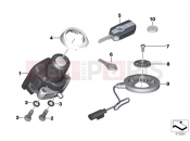 BMW Motorrad BMW 2018 K models 6-cylinder K 1600 Bagger (0F51, 0F53) RF remote control locking system