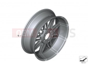 BMW Motorrad BMW 2018 K models 6-cylinder K 1600 Bagger (0F51, 0F53) Forged wheel, rear