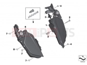 BMW Motorrad BMW 2018 K models 6-cylinder K 1600 Bagger (0F51, 0F53) Storage compartment