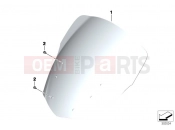 BMW Motorrad BMW 2018 K models 6-cylinder K 1600 Bagger (0F51, 0F53) Windshield, low