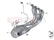 BMW Motorrad BMW 2018 S models S 1000 XR (0D03, 0D13) Exhaust manifold