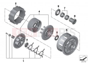 BMW Motorrad BMW 2018 S models S 1000 XR (0D03, 0D13) Clutch - single parts