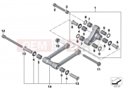 BMW Motorrad BMW 2018 S models S 1000 XR (0D03, 0D13) Pivot assembly components