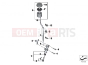 BMW Motorrad BMW 2018 S models S 1000 XR (0D03, 0D13) Rear brake master cylinder w container