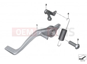 BMW Motorrad BMW 2018 S models S 1000 XR (0D03, 0D13) Brake pedal, connection linkage