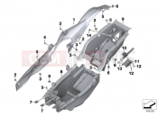 BMW Motorrad BMW 2018 S models S 1000 XR (0D03, 0D13) Tail part