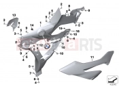 BMW Motorrad BMW 2018 S models S 1000 XR (0D03, 0D13) Fairing side section