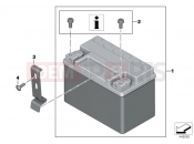 BMW Motorrad BMW 2018 S models S 1000 XR (0D03, 0D13) Battery with bracket