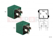 BMW Motorrad BMW 2018 S models S 1000 XR (0D03, 0D13) Relay, NO contact, pine green