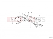 BMW Motorrad BMW 1996 R-Models 4V R 850 R 94 (0401,0406) External gearshift parts/Shift lever