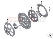 BMW Motorrad BMW 2006 R-Models K2x HP2 Enduro (0369,0389) Clutch - single parts