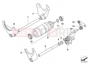 BMW Motorrad BMW 2006 R-Models K2x HP2 Enduro (0369,0389) 6-speed transmission shift components