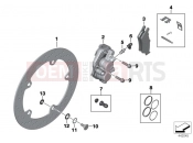 BMW Motorrad BMW 2006 R-Models K2x HP2 Enduro (0369,0389) Front wheel brake