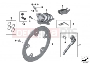 BMW Motorrad BMW 2006 R-Models K2x HP2 Enduro (0369,0389) Rear wheel brake