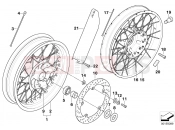 BMW Motorrad BMW 2006 R-Models K2x HP2 Enduro (0369,0389) Wheel set Road
