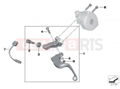 BMW Motorrad BMW 2007 F-Models F 650 GS 04 (0175,0185) Clutch control assembly