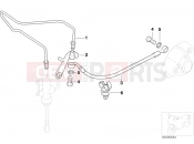 BMW Motorrad BMW 2007 F-Models F 650 GS 04 (0175,0185) Brake pipe, rear, not for ABS