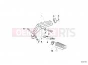 BMW Motorrad BMW 1997 R-Models 4V R 850 GS 95 (0403) Footpeg plate/Rear footpeg