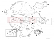 BMW Motorrad BMW 1997 R-Models 4V R 850 RT 96 (0412) Top case, single parts