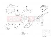 BMW Motorrad BMW 1997 R-Models 4V R 850 RT 96 (0412) Painted parts 704 graphit