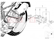 BMW Motorrad BMW 1998 R-Models 4V R 850 GS 95 (0403) Retrofit kit, socket