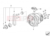 BMW Motorrad BMW 1998 R-Models 4V R 850 R 94 (0401,0406) Alternator / voltage regulator