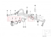 BMW Motorrad BMW 1998 R-Models 4V R 850 R 94 (0401,0406) Fuel distributor/Pressure regulator