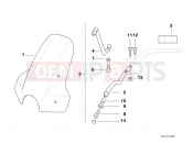 BMW Motorrad BMW 1998 R-Models 4V R 850 R 94 (0401,0406) Windshield facelift