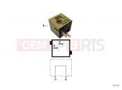 BMW Motorrad BMW 1998 R-Models 4V R 850 R 94 (0401,0406) Plug connector, olive yellow