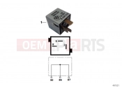 BMW Motorrad BMW 1998 R-Models 4V R 850 R 94 (0401,0406) Plug connector light grey
