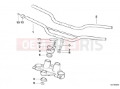 BMW Motorrad BMW 1999 F-Models F 650 97 (0162) Handle bar/mounting