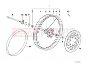 BMW Motorrad BMW 1999 F-Models F 650 97 (0162) Front wheel