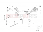 BMW Motorrad BMW 1999 F-Models F 650 97 (0162) Fuse box / relay