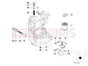 BMW Motorrad BMW 1999 R-Models 4V R 850 GS 95 (0403) Lubrication system-Oil filter