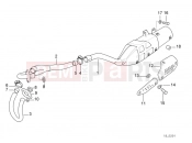 BMW Motorrad BMW 2000 F-Models F 650 97 (0162) Exhaust system parts with mounts