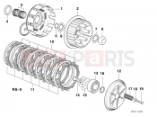 BMW Motorrad BMW 2000 F-Models F 650 97 (0162) Clutch - single parts