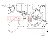 BMW Motorrad BMW 2000 F-Models F 650 97 (0162) Rear wheel