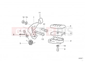 BMW Motorrad BMW 2000 F-Models F 650 97 (0162) Footpeg plate/Front footpeg