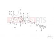 BMW Motorrad BMW 2000 F-Models F 650 97 (0162) Footpeg plate/Rear footpeg