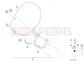 BMW Motorrad BMW 2000 F-Models F 650 GS 00 (0172,0182) Windshield, high