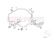 BMW Motorrad BMW 2000 F-Models F 650 CS 02 (0174,0184) Brake pipe, rear, not for ABS