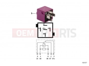 BMW Motorrad BMW 2000 Special engines A61 (9251) Relay, change-over contact,signal violet
